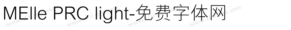 MElle PRC light字体转换